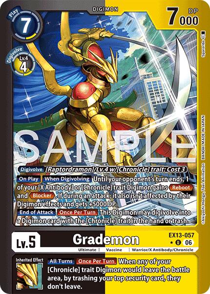 Grademon [EX13-057] (Limited Foil) [Chivalrous XIII] | Black Swamp Games