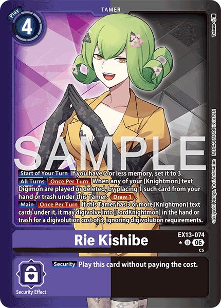 Rie Kishibe [EX13-074] (Alternate Art) [Chivalrous XIII] | Black Swamp Games
