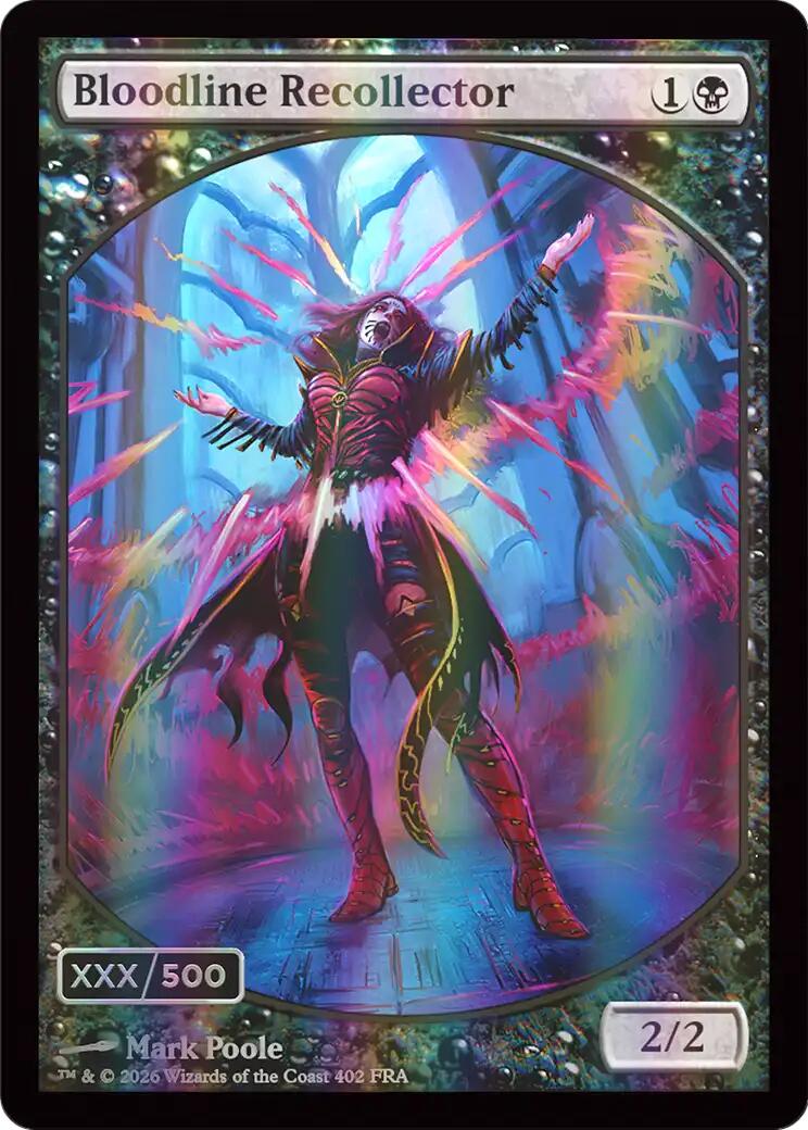 Bloodline Recollector (Retro Frame) (Serial Numbered) (Double Rainbow Foil) [Reality Fracture] | Black Swamp Games
