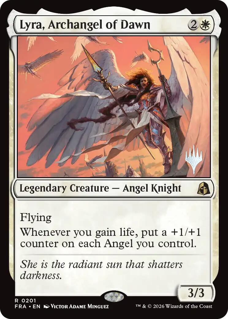Lyra, Archangel of Dawn [Reality Fracture Promos] | Black Swamp Games