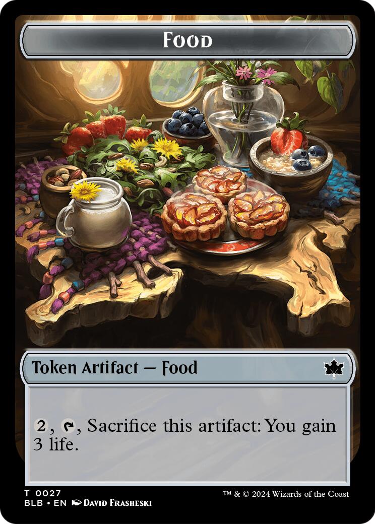 Food // Clue Token Double-Sided Token [Secrets of Strixhaven Tokens] | Black Swamp Games