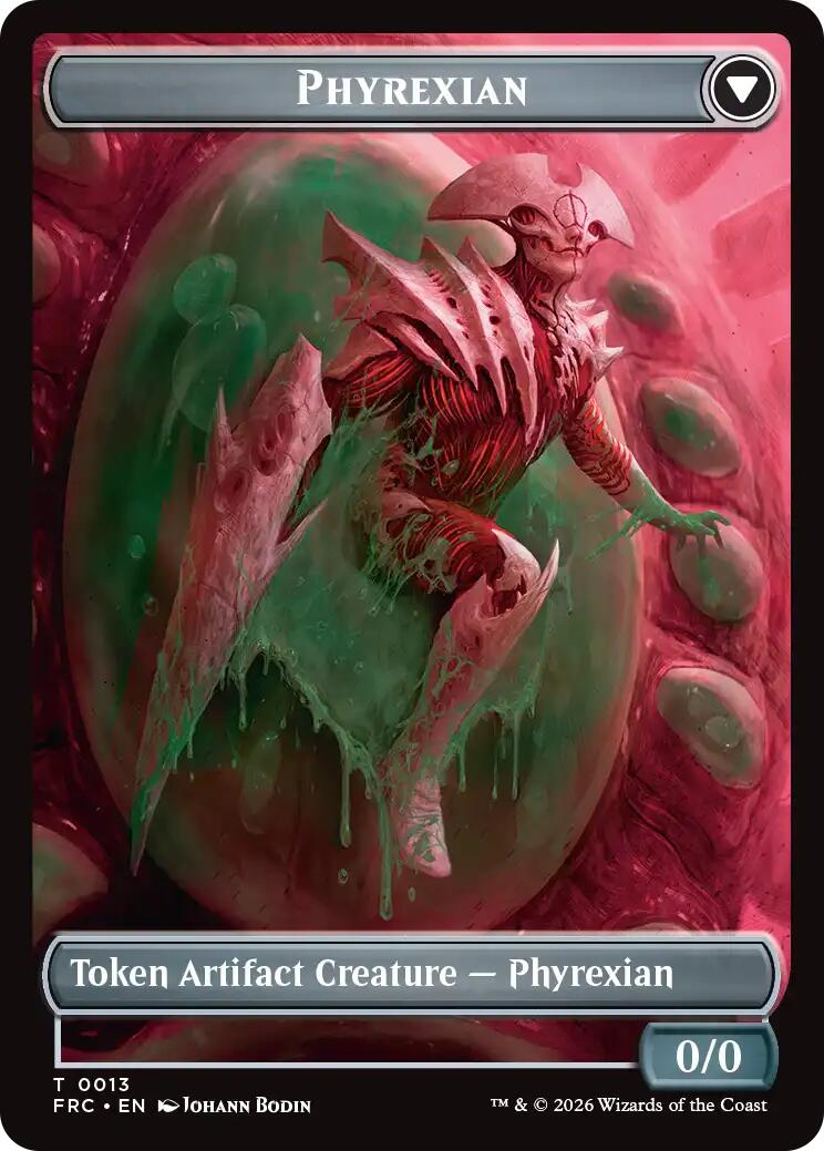 Phyrexian // Incubator Double-Sided Token [Reality Fracture Commander Tokens] | Black Swamp Games