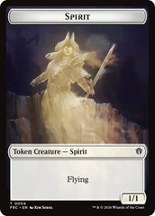 Spirit // Jace Double-Sided Token [Reality Fracture Commander Tokens] | Black Swamp Games