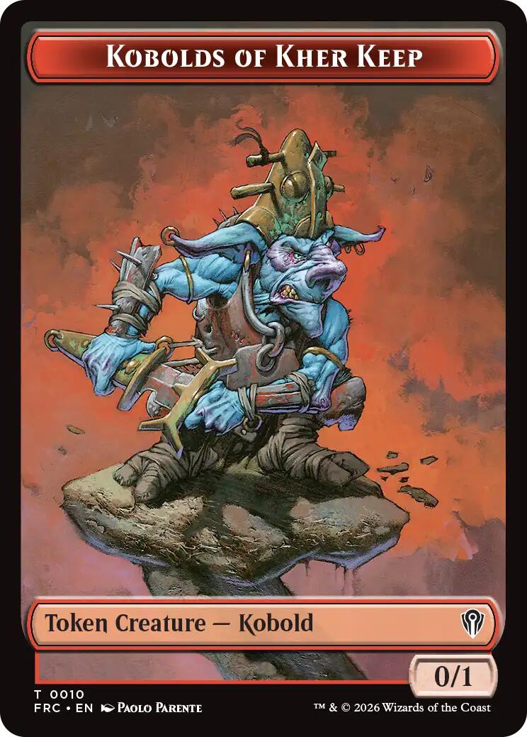 Kobolds of Kher Keep // Phyrexian Mite Double-Sided Token [Reality Fracture Commander Tokens] | Black Swamp Games