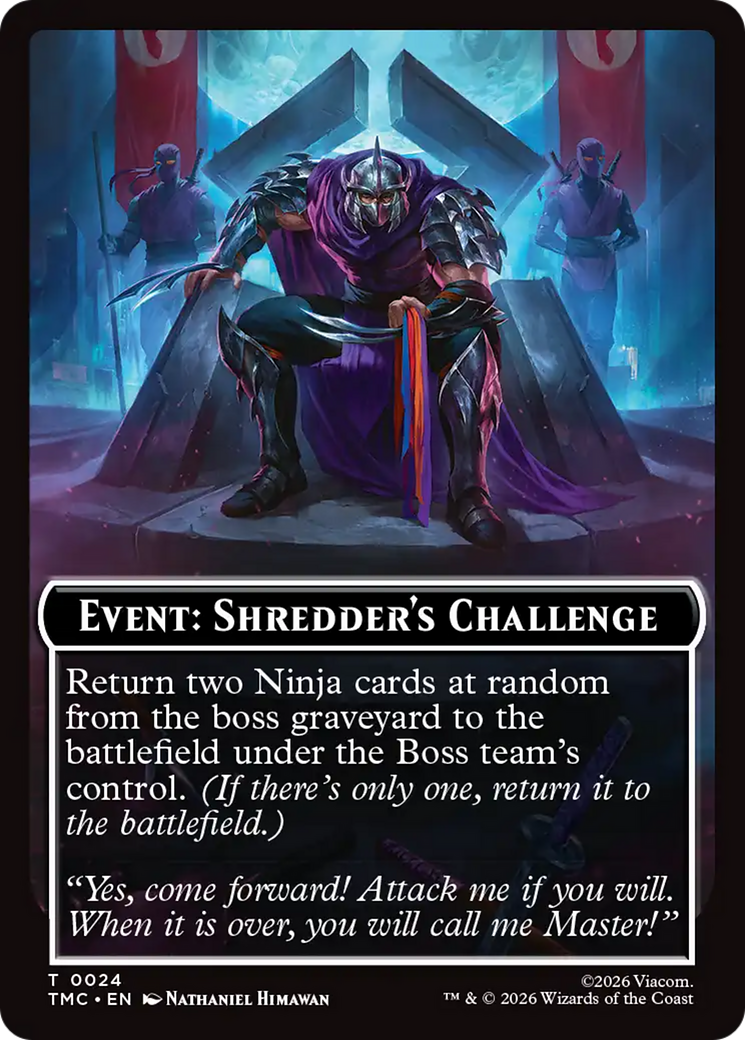 Event: Shredder's Challenge [Teenage Mutant Ninja Turtles Commander Tokens] | Black Swamp Games
