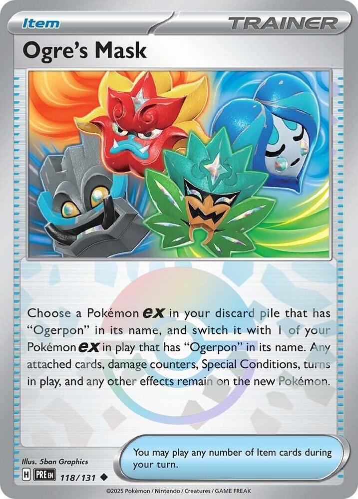Ogre's Mask (118/131) (Poke Ball Pattern) [Scarlet & Violet: Prismatic Evolutions] | Black Swamp Games