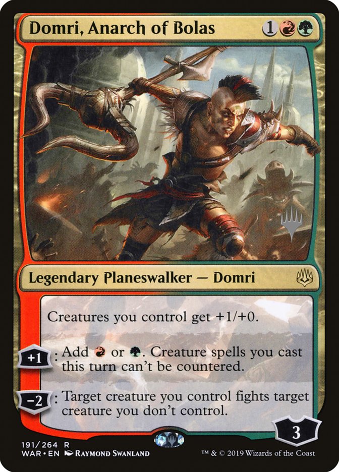 Domri, Anarch of Bolas (Promo Pack) [War of the Spark Promos] | Black Swamp Games