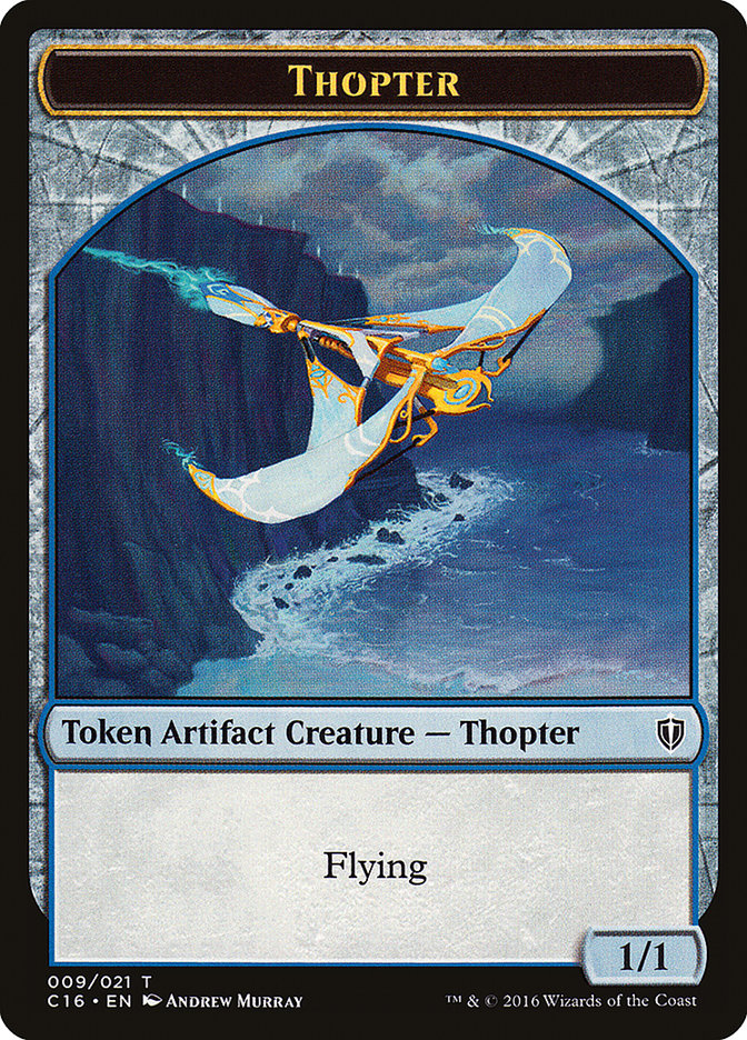 Daretti, Scrap Savant Emblem // Thopter Double-Sided Token [Commander 2016 Tokens] | Black Swamp Games