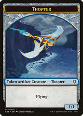 Daretti, Scrap Savant Emblem // Thopter Double-Sided Token [Commander 2016 Tokens] | Black Swamp Games