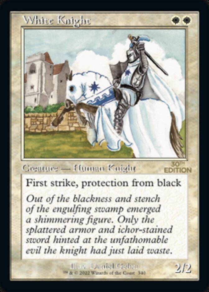 White Knight (Retro) [30th Anniversary Edition] | Black Swamp Games