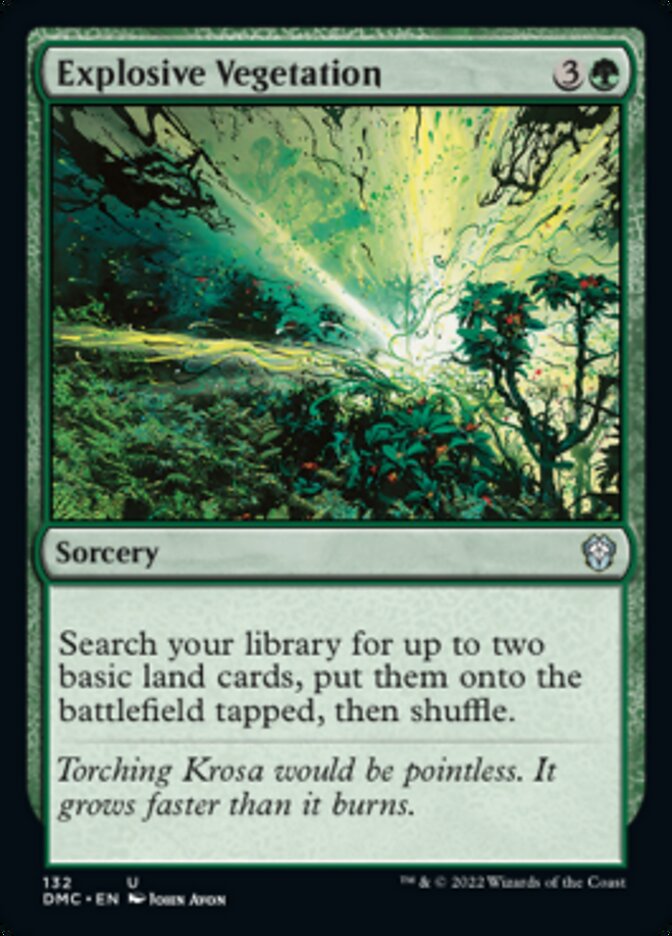 Explosive Vegetation [Dominaria United Commander] | Black Swamp Games