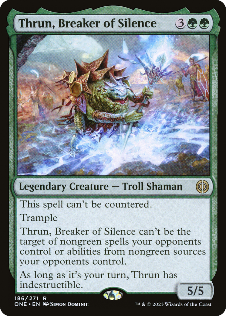 Thrun, Breaker of Silence [Phyrexia: All Will Be One Prerelease Promos] | Black Swamp Games