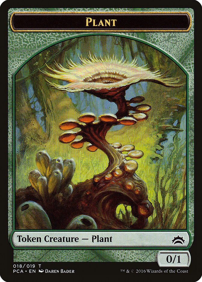 Plant // Ooze (016) Double-Sided Token [Planechase Anthology Tokens] | Black Swamp Games
