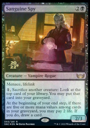 Sanguine Spy [Streets of New Capenna Prerelease Promos] | Black Swamp Games