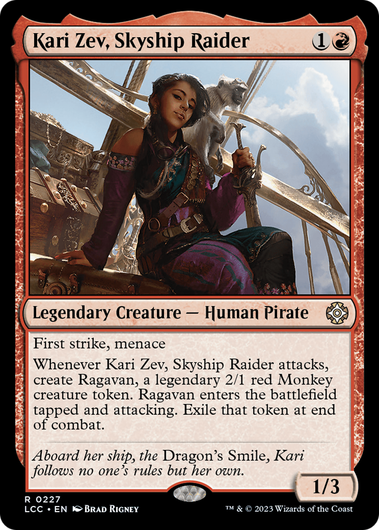 Kari Zev, Skyship Raider [The Lost Caverns of Ixalan Commander] | Black Swamp Games