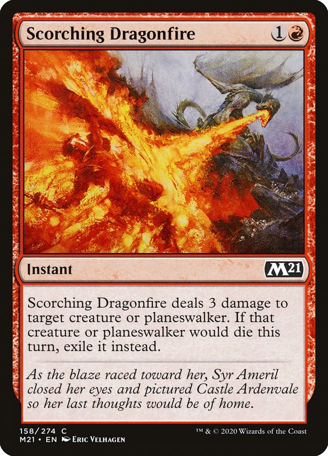 Scorching Dragonfire [Core Set 2021] | Black Swamp Games