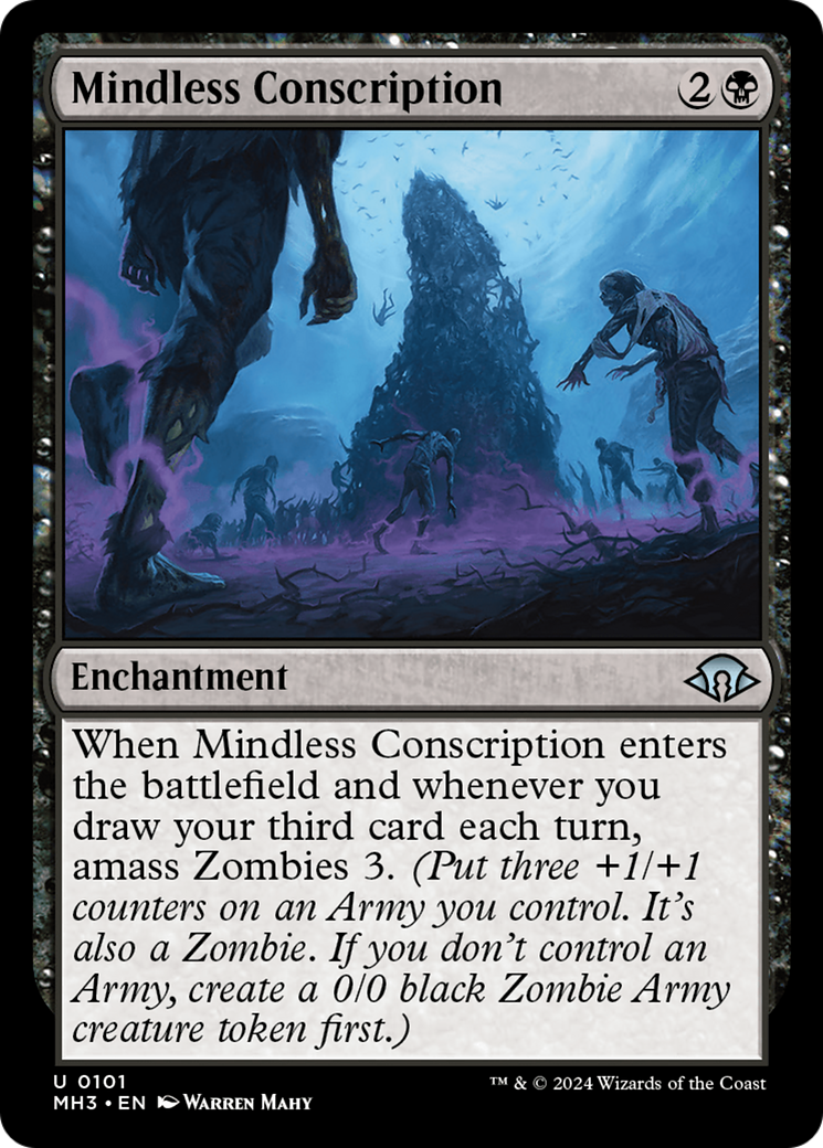 Mindless Conscription [Modern Horizons 3] | Black Swamp Games