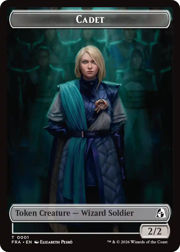 Cadet // Jace Double-Sided Token [Reality Fracture Tokens] | Black Swamp Games