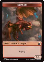 Dragon // Forest Tentacle Double-Sided Token [Reality Fracture Tokens] | Black Swamp Games