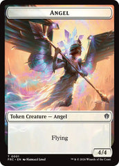 Angel // Myr Double-Sided Token [Reality Fracture Commander Tokens] | Black Swamp Games