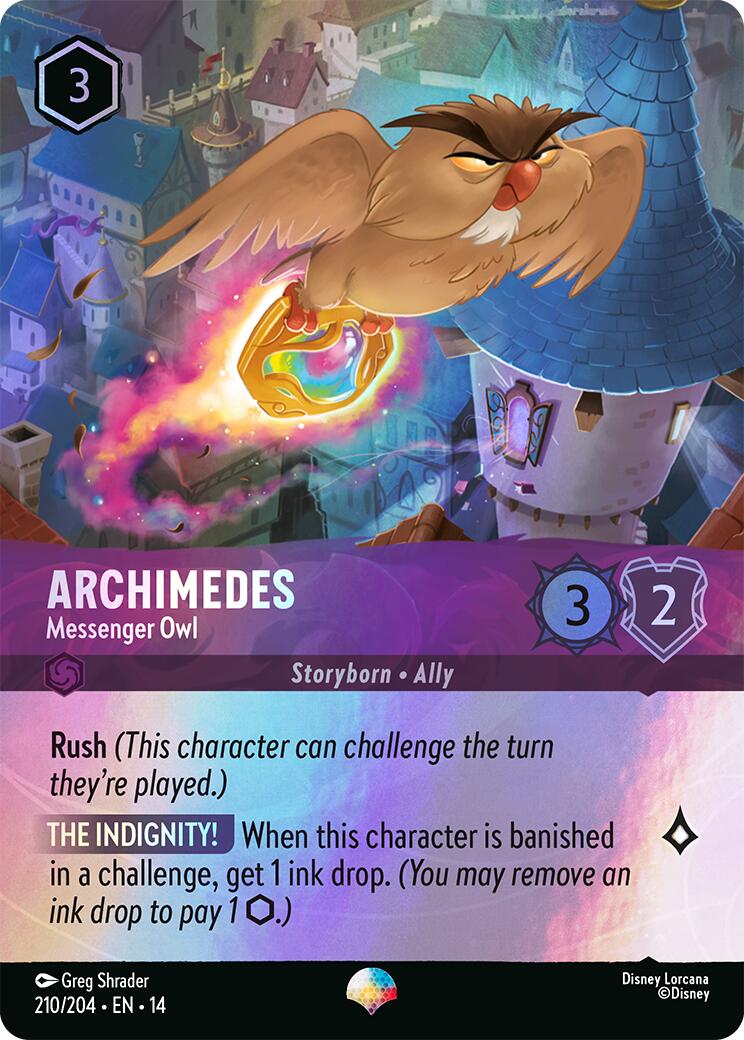 Archimedes - Messenger Owl (Epic) (210/204) [Hyperia City] | Black Swamp Games
