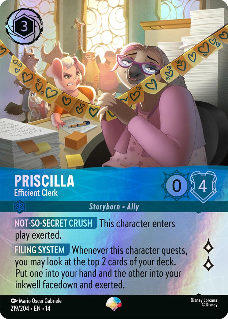 Priscilla - Efficient Clerk (Epic) (219/204) [Hyperia City] | Black Swamp Games