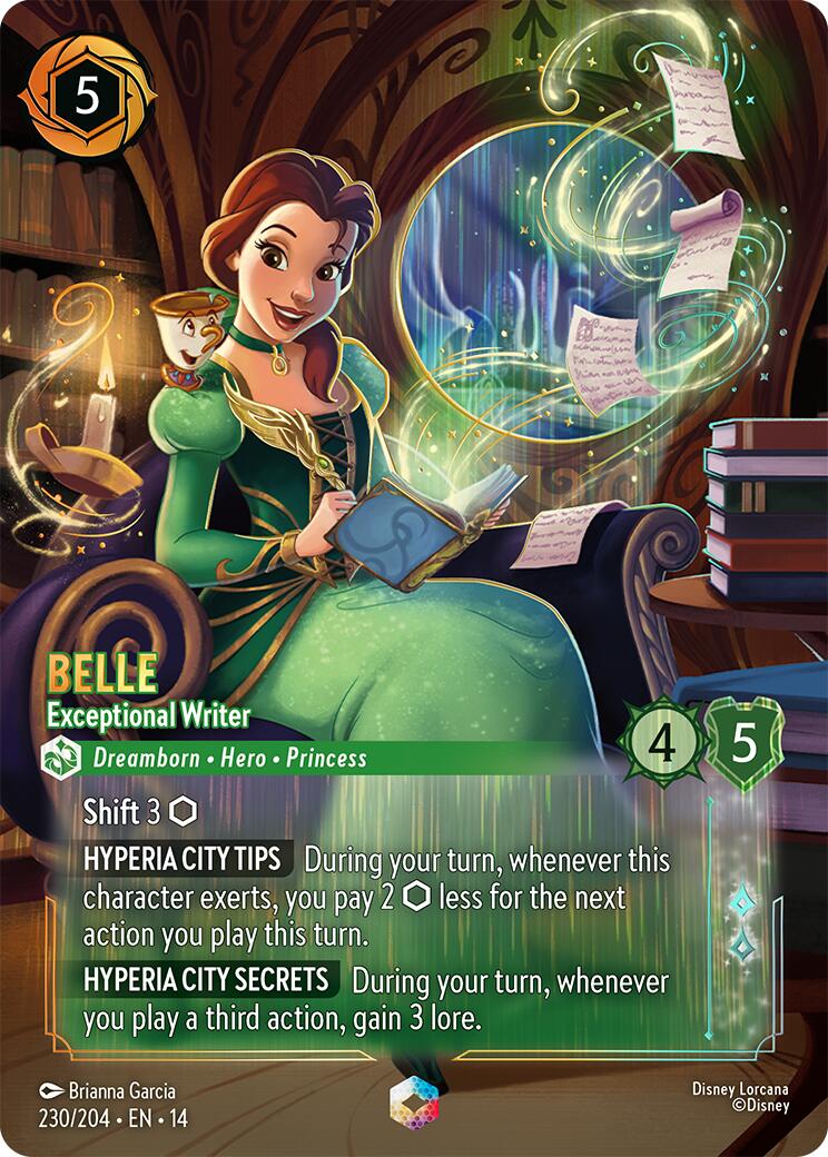 Belle - Exceptional Writer (Enchanted) (230/204) [Hyperia City] | Black Swamp Games