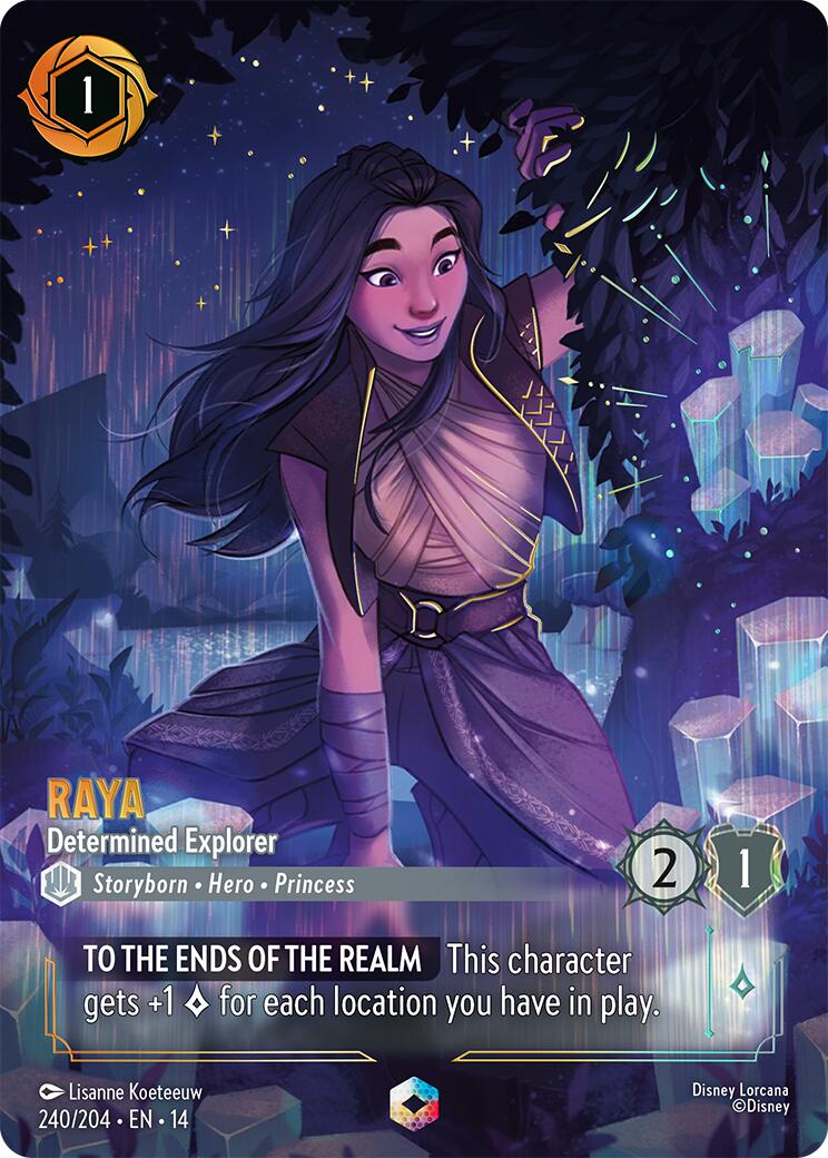 Raya - Determined Explorer (Enchanted) (240/204) [Hyperia City] | Black Swamp Games
