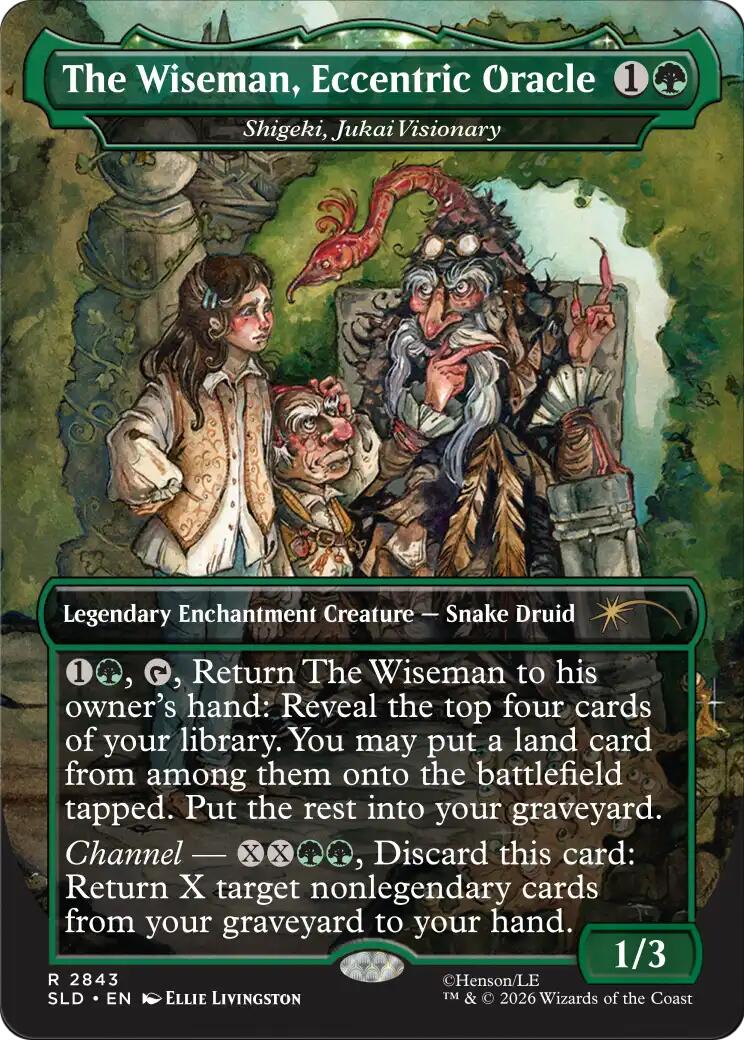 The Wiseman, Eccentric Oracle - Shigeki, Jukai Visionary [Secret Lair Drop Series] | Black Swamp Games