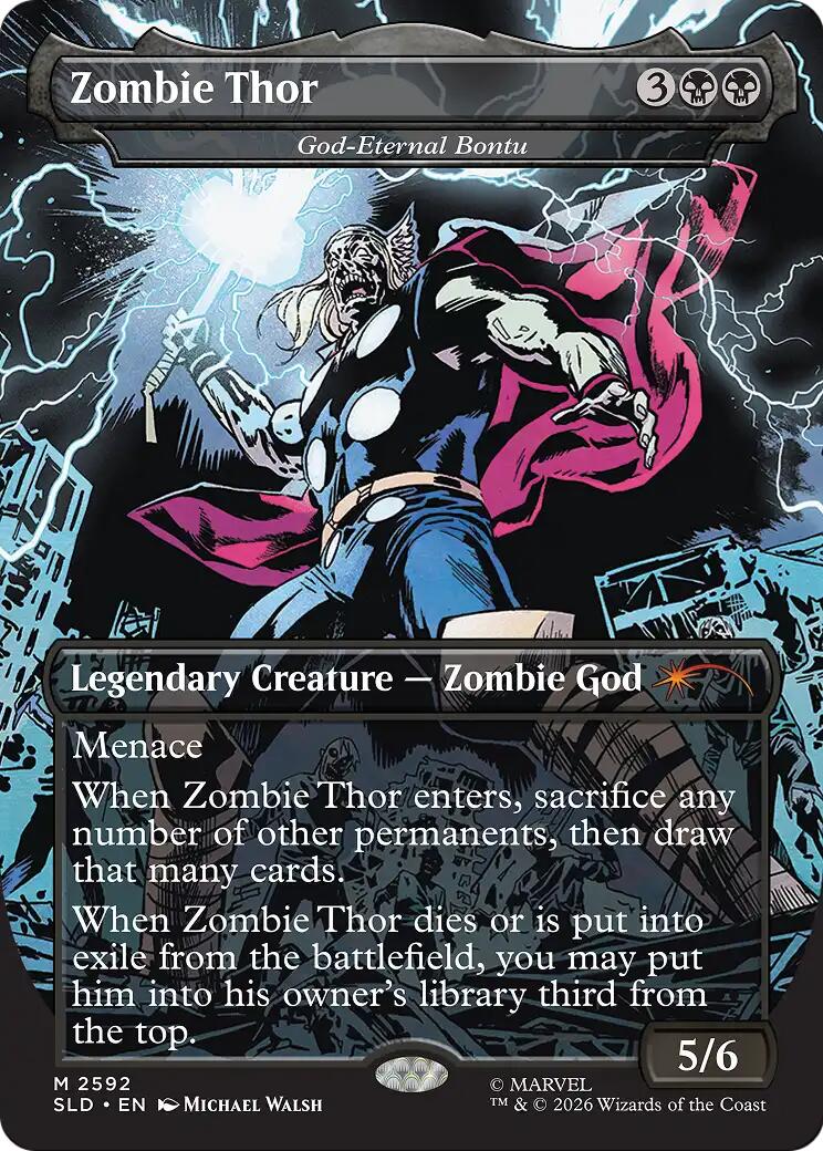 Zombie Thor - God-Eternal Bontu [Secret Lair Drop Series] | Black Swamp Games