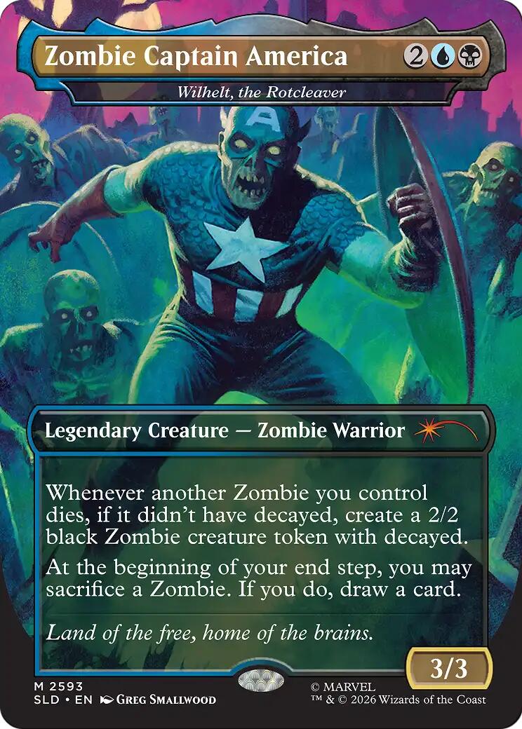 Zombie Captain America - Wilhelt, the Rotcleaver [Secret Lair Drop Series] | Black Swamp Games