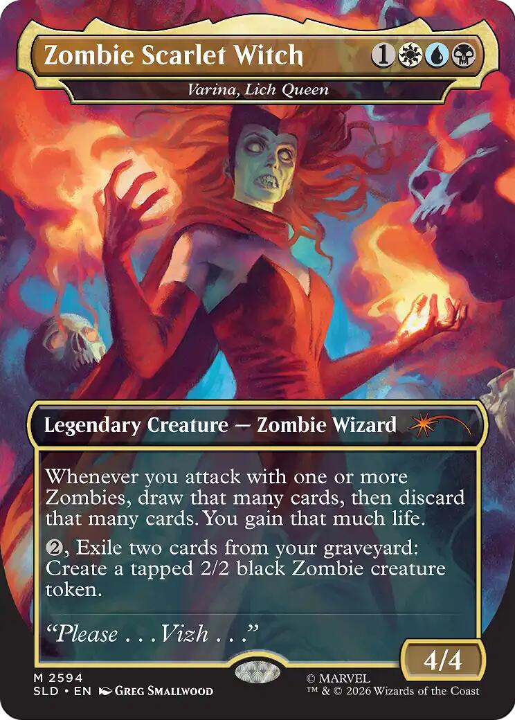 Zombie Scarlet Witch - Varina, Lich Queen [Secret Lair Drop Series] | Black Swamp Games