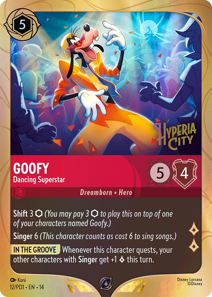 Goofy - Dancing Superstar (12) [Promo Cards] | Black Swamp Games
