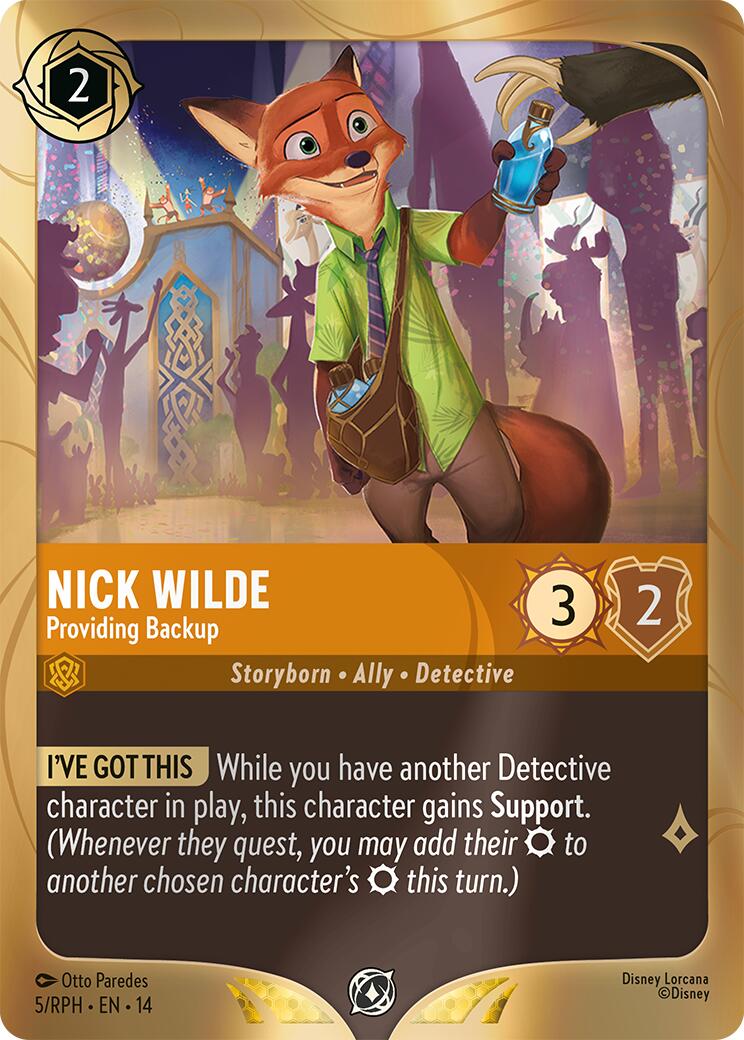 Nick Wilde - Providing Backup (5) [Promo Cards] | Black Swamp Games