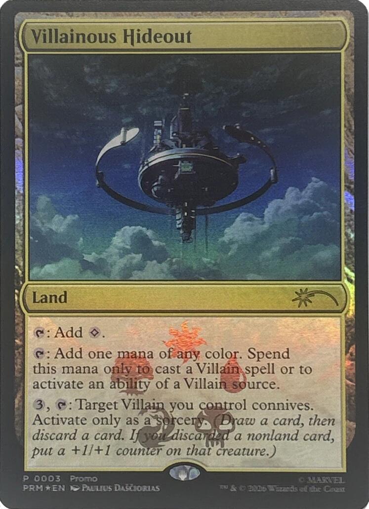 Villainous Hideout [Marvel Super Heroes Promos] | Black Swamp Games