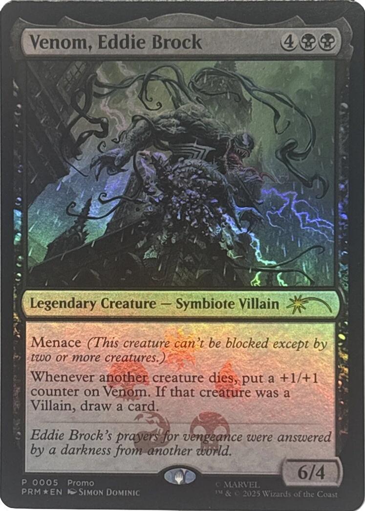 Venom, Eddie Brock [Marvel Super Heroes Promos] | Black Swamp Games