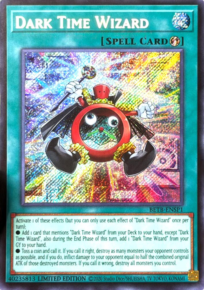 Dark Time Wizard (Secret Rare) [BETB-ENSP1] Secret Rare | Black Swamp Games