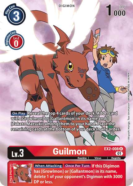 Guilmon [EX2-008] (Alternate Art) [Digital Hazard] | Black Swamp Games