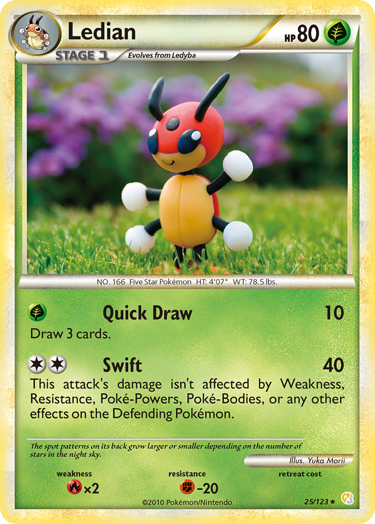 Ledian (25/123) [HeartGold & SoulSilver: Base Set] | Black Swamp Games