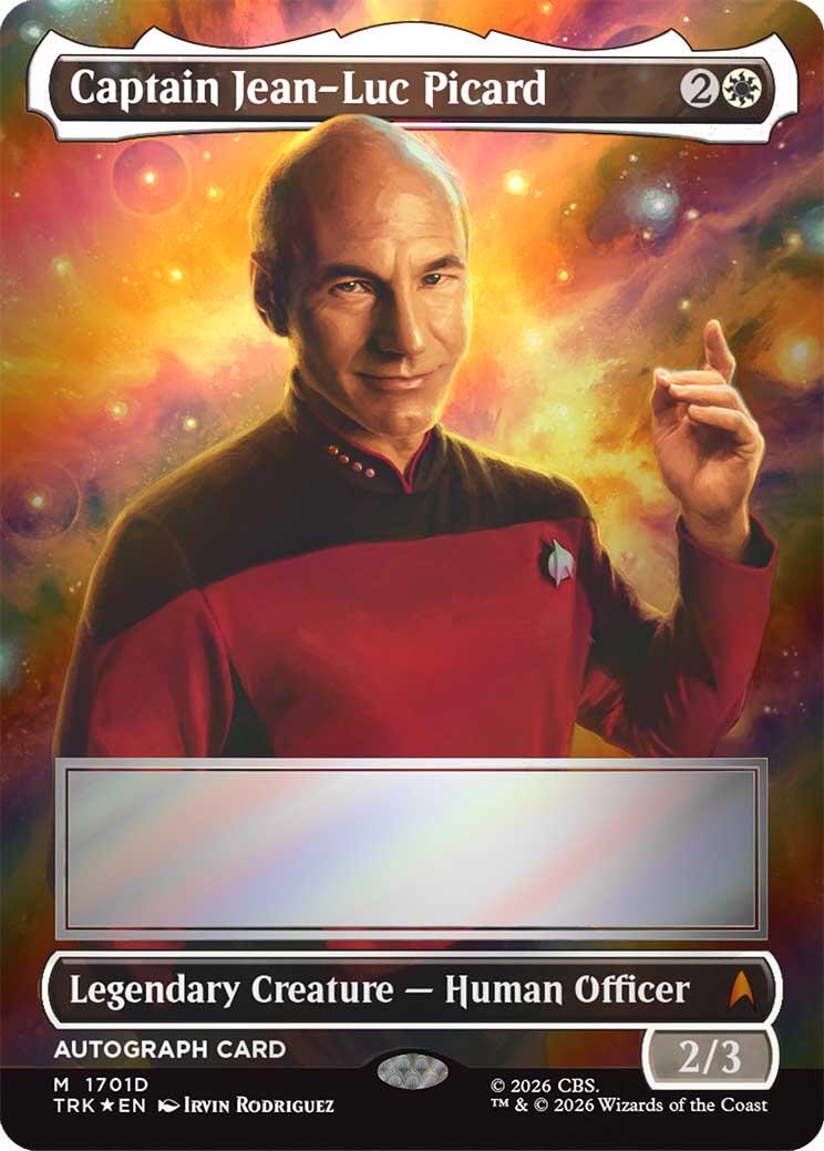 Captain Jean-Luc Picard (Borderless) (Signed) [Star Trek] | Black Swamp Games