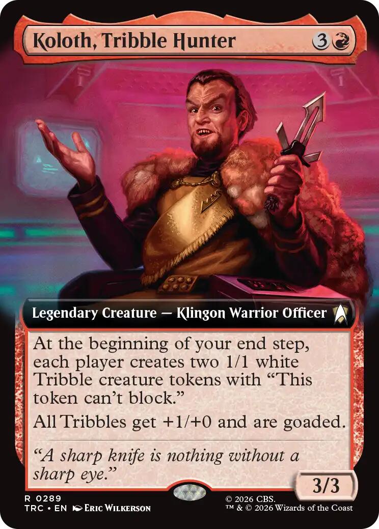 Koloth, Tribble Hunter (Extended Art) [Star Trek Commander] | Black Swamp Games