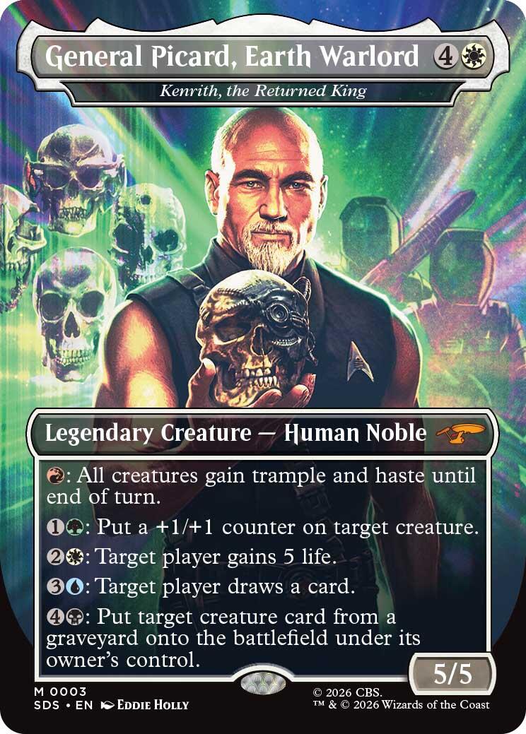 General Picard, Earth Warlord - Kenrith, the Returned King (Borderless) [Star Trek: Stardates] | Black Swamp Games