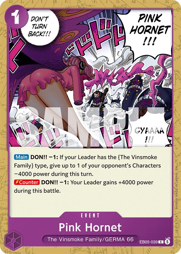 Pink Hornet [Extra Booster: One Piece Heroines Edition Vol. 2] | Black Swamp Games