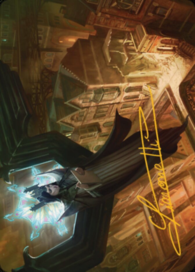 Angelic Sleuth Art Card (Gold-Stamped Signature) [Streets of New Capenna Art Series] | Black Swamp Games