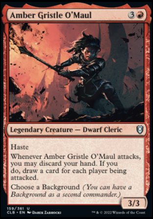 Amber Gristle O'Maul [Commander Legends: Battle for Baldur's Gate] | Black Swamp Games
