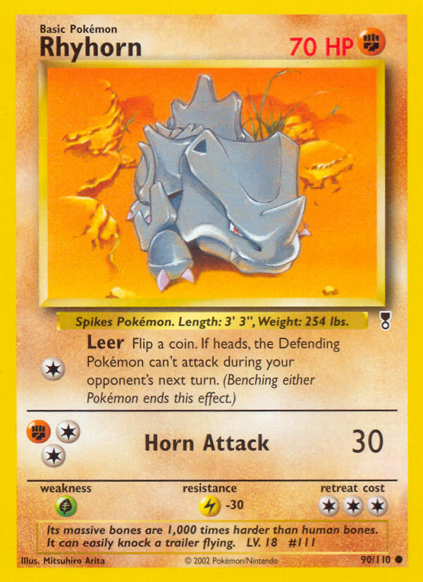 Rhyhorn (90/110) [Legendary Collection] | Black Swamp Games