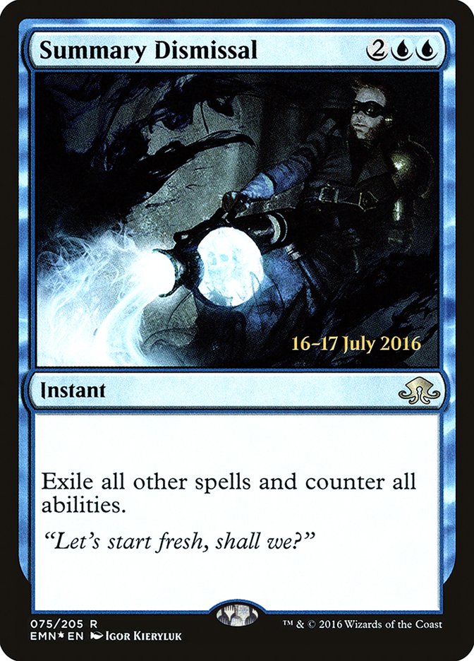 Summary Dismissal [Eldritch Moon Prerelease Promos] | Black Swamp Games