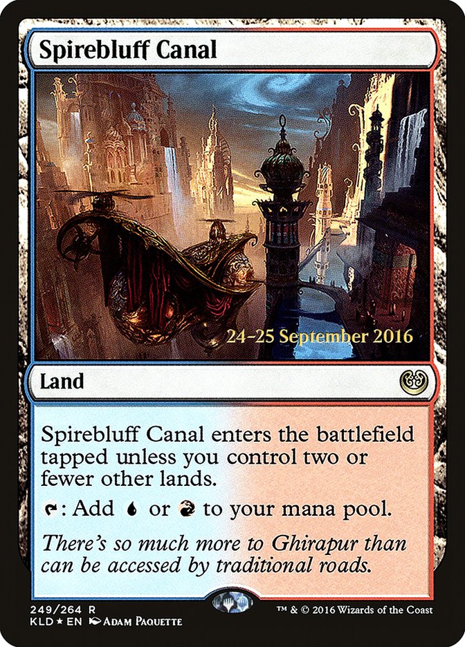 Spirebluff Canal [Kaladesh Prerelease Promos] | Black Swamp Games