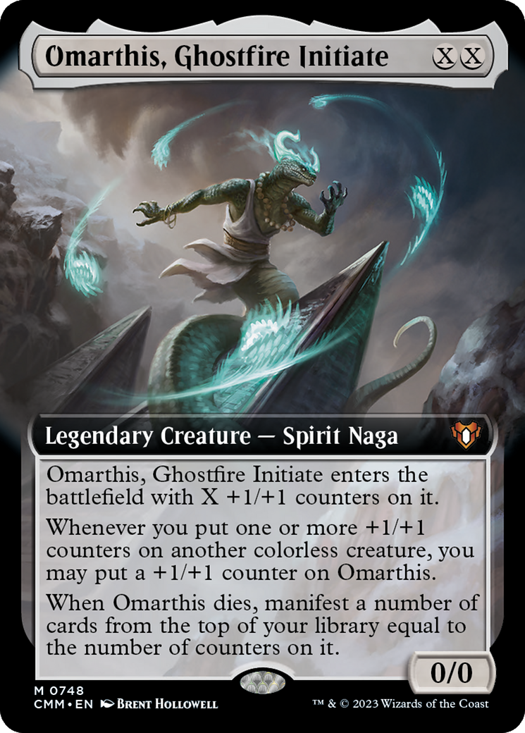 Omarthis, Ghostfire Initiate (Extended Art) [Commander Masters] | Black Swamp Games
