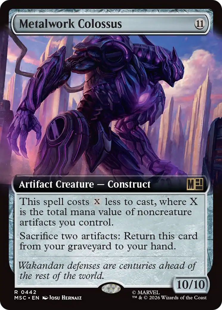 Metalwork Colossus (Extended Art) [Marvel Super Heroes Commander] | Black Swamp Games